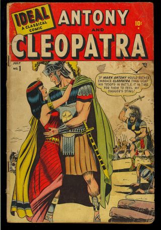 Ideal 1 (anthony And Cleopatra) First Issue Golden Age Timely Comic 1948 Gd - Vg