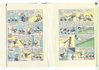Donald Duck Tells About Kites Comic Production Stats SIGNED Phelps Art 3