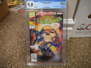 Web Of Spiderman 96 Cgc 9.  8 Marvel 1993 Ghost Rider Spirits Of Venom Nm Wht