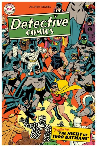 Logo Michael Cho Signed Dc Comics Batman Fine Art Print Detective Comics 1000