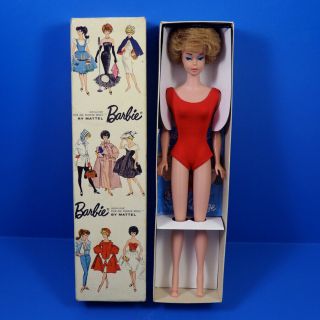 Vintage Mattel Ash Blond Bubblecut Barbie Gorgeous (mib) :)