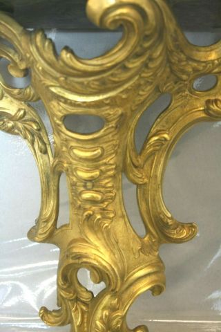 Antique Large French Gilt Bronze And Wood Wall Shelves 2