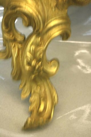 Antique Large French Gilt Bronze And Wood Wall Shelves 3