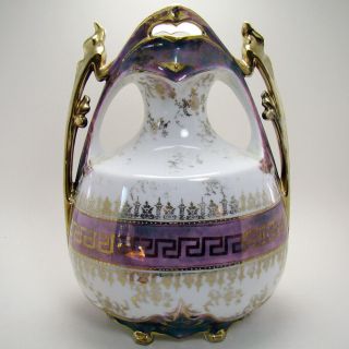 Signed Royal Vienna Porcelain Portrait Vase - 1905 3
