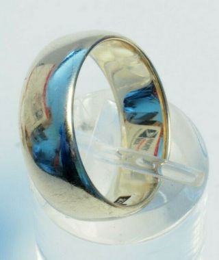Vintage 10k Solid Gold Wedding Band Ring 6.  25 By J.  R Wood 5.  3 Gram