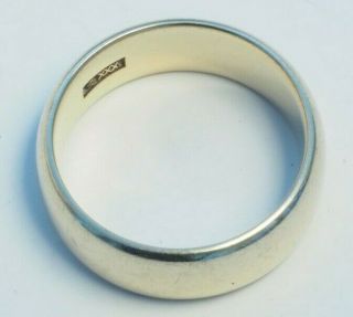 Vintage 10K Solid Gold Wedding Band Ring 6.  25 by J.  R Wood 5.  3 gram 2