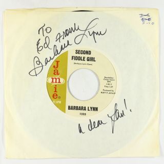 Northern Soul 45 - Barbara Lynn - Second Fiddle Girl - Jamie Vg,  Mp3 Autograph