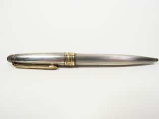 18k Gold And 925 Sterling Silver Vintage Meisterstuck Montblanc Writing Pen