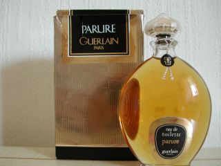 Vintage Very Rare Guerlain Parure 100 Ml Perfume Bottle Mib Eau De Toilette Edt