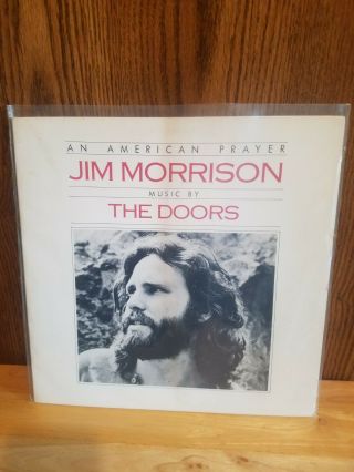 Jim Morrison Music By The Doors ‎– An American Prayer Vinyl Lp Gatefold