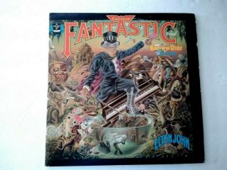 Elton John Captain Fantastic Lp Poster & Inserts - Orig 1975 Press Mca - 2142