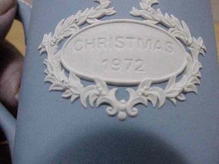 Vintage Wedgwood Blue White Jasper Ware 1972 Christmas Mug St Pauls Cathedral 3