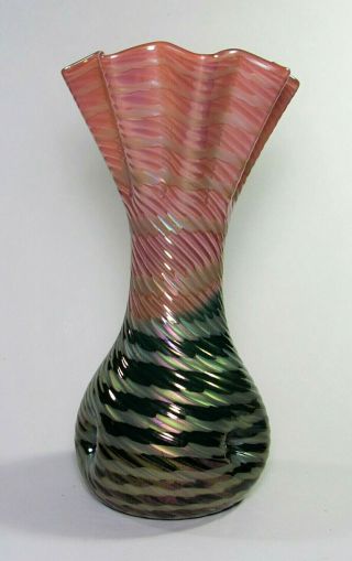 Art Nouveau Rindskopf Art Glass Vase Ca.  1900 Loetz Kralik Pallme Era