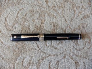 Vintage Wahl Eversharp Gold Seal Deco Band Lever Fill Fountain Pen 5 1/4 " 1920 