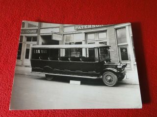 Vintage 1920s/1930s Linen Backed Paterson Vehicle Company Bus Photo P
