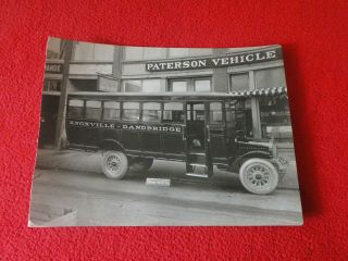 Vintage 1920s/1930s Linen Backed Paterson Vehicle Company Bus Photo L