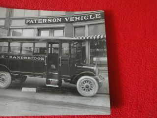 Vintage 1920s/1930s Linen Backed Paterson Vehicle Company Bus Photo L 2
