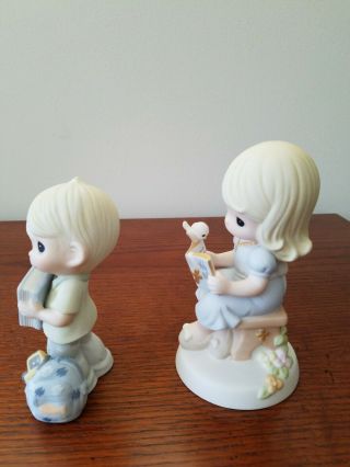 Precious Moments Set of 2 (Boy and Girl) with Holy Bible 3