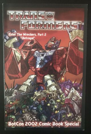 Transformers Botcon 2002 Convention Special 1 Comic Book Variant Pt 2