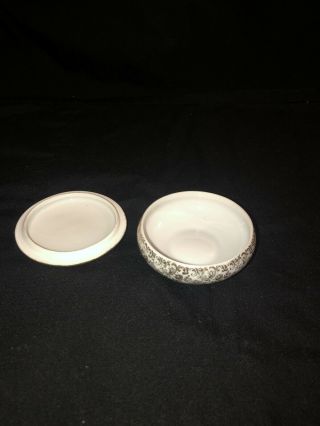 Porcelain De Limoges Peint Main France Trinket Box 3