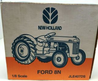 Ford 8N Holland 1/8th Scale Toy Tractor Gray Red Ertl Vintage 3