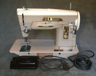 Vintage Singer Slant - O - Matic 403a Sewing Machine W/ Pedal Power Cord Shape