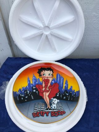 1993 Betty Boop Toast Of The Town Danbury Lt Ed Collectors Plate In Package