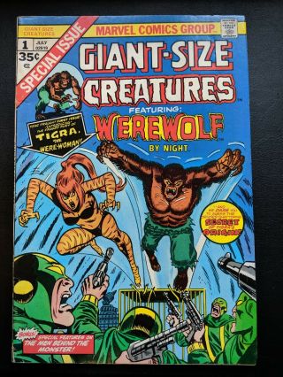 Giant - Size Creatures 1 1st App Tigra Tv Show Werewolf By Night 1974