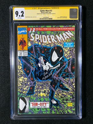 Spider - Man 13 Cgc 9.  2 Ss (1991) - Signed By Rick Parker & Jim Salicrup