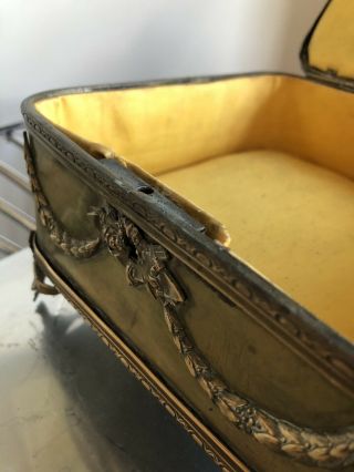 Antique French Gilt Bronze Dresser Box With Napoleon II Style Ornaments 3