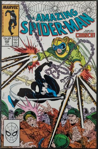 Spider - Man 299 Nm 9.  2 - 9.  4 1st Venom Cameo Todd Mcfarlane Art Key Issue