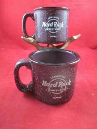 Hard Rock Cafe Tampa Florida Hotel Casino Restaurant Coffee Mugs Cup Seminole