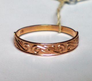 Nwt Vintage Russian Russia 14k 583 Rose Pink Gold Wedding Band Ring