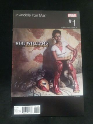 Invincible Iron Man 1,  Marvel Comics,  (cc2) Riri Williams Hip Hop Variant