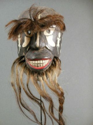 Vintage,  Danced,  Ethnographic,  Yaqui Indian Pascola Dance Mask,  Sonora,  Mexico