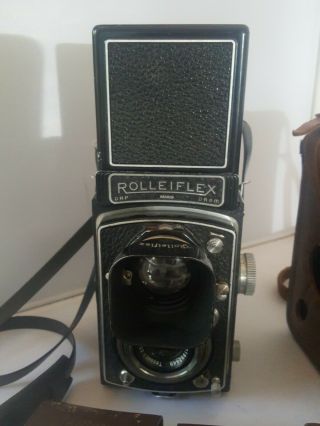 Rolleiflex TLR vintage camera 1:3.  5f=75mm DRP DRGM Franke & Heideche 2