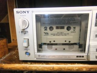 sony tc - k75 vintage 3 ferrite heads cassette deck with metal bias 2