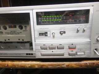 sony tc - k75 vintage 3 ferrite heads cassette deck with metal bias 3