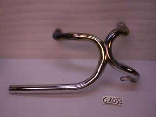 Vintage Harley 1979 Cafe Racer Oem Xlcr - 1000 Dual Exhaust X Pipe Crossover Pipe