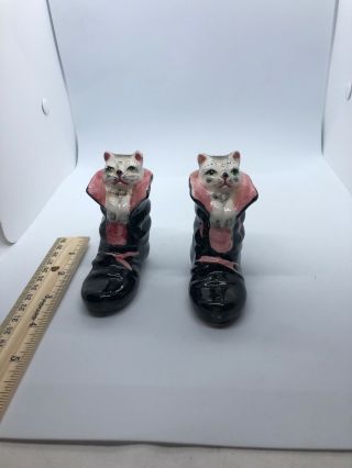 Vintage Puss In Boots Cat Salt And Pepper Shakers