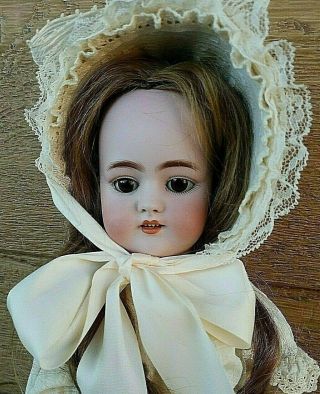Antique 17 " German Simon Halbig 1078 Bisque Head Doll French Body Gorgeous