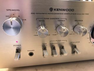 Kenwood KA 7100 Integrated Amplifier Vintage Amp 2