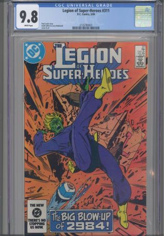 Legion Of Heroes 311 Cgc 9.  8 1984 Dc Comic: Paul Levitz Story: Frame