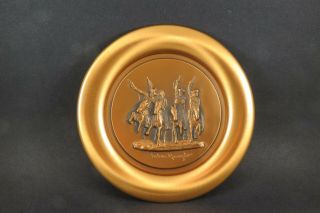 1978 Frederic Remington Bronze Collector Plate " Coming Through The Rye " 8163
