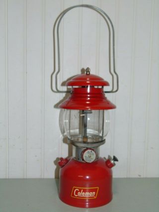 VINTAGE 1956 COLEMAN 200A LANTERN w/ BOX & PAPERS 3 - 56 ONE 2