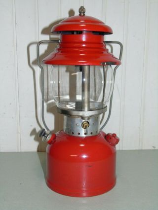 VINTAGE 1956 COLEMAN 200A LANTERN w/ BOX & PAPERS 3 - 56 ONE 3