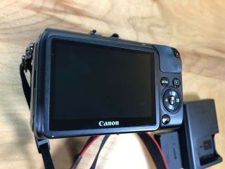 Canon EOS M 18.  0 MP Digital Camera Black,  vintage Vivitar f2.  8 28mm lens 2
