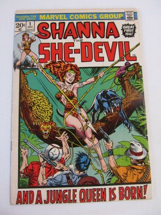 Shanna The She - Devil 1 1st Appearance Steranko Cover 1972 Marvel Comics