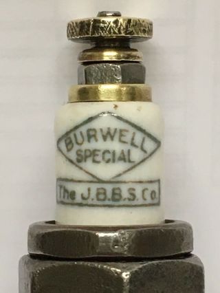 Very Rare Vintage 1914 - 1920 BURWELL SPECIAL The J.  B.  B.  S Co.  Spark Plug Oklahoma 2