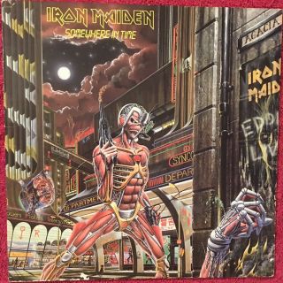 Vintage Iron Maiden “somewhere In Time” 1986 Vinyl